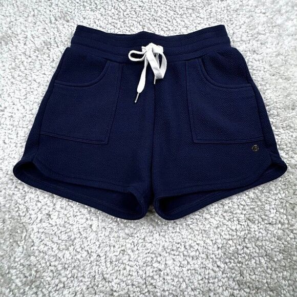 Buffbunny High Waisted Navy Blue Sweatshorts Womens XS - Picture 1 of 7